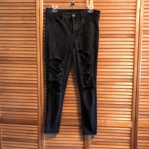 American eagle next level stretch black jeans
